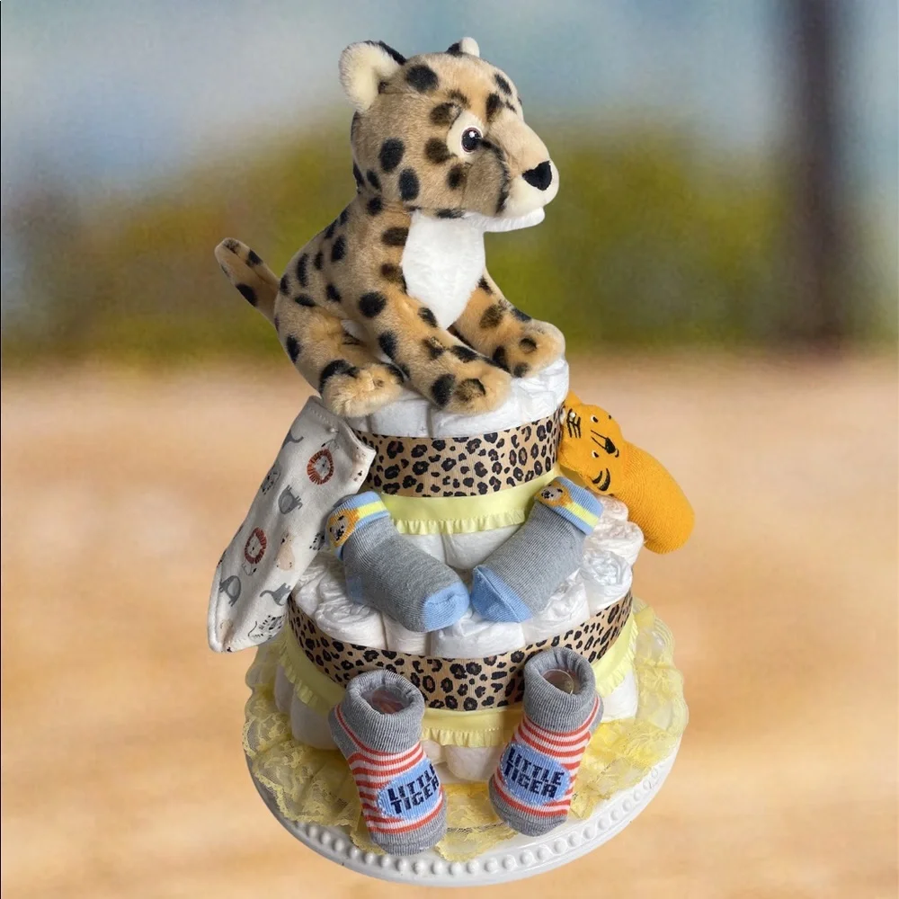 Tiger Diaper Cake